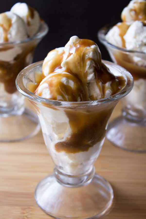 Butterscotch Sundae Sauce. Make your own homemade Butterscotch Sundae Sauce with this super easy recipe. Only 5 simple ingredients and no candy thermometer required. www.justsotasty.com