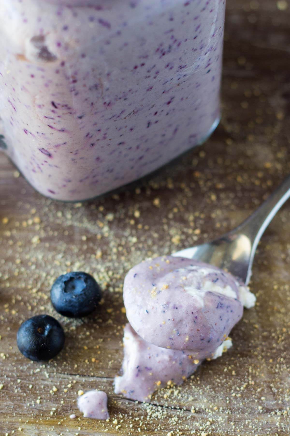 This Blueberry Cheesecake Milkshake has all the flavor of a vanilla milkshake & blueberry cheesecake! Thick, creamy & so decadent! You NEED to make this!