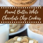 The softest, chewiest Peanut Butter Cookies . A perfect combo of sweet & salty - they taste just like a white chocolate peanut butter cup!