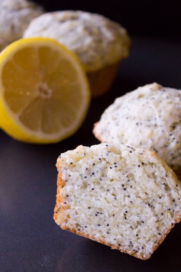 Lemon Poppy Seed Muffins. Super moist, fluffy, buttery & with that perfect lemon flavor - this simple muffin recipe is perfect for summer!
