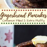 Filled with spices, super fluffy & perfectly moist - these easy Gingerbread Pancakes are the ultimate breakfast for the holidays!