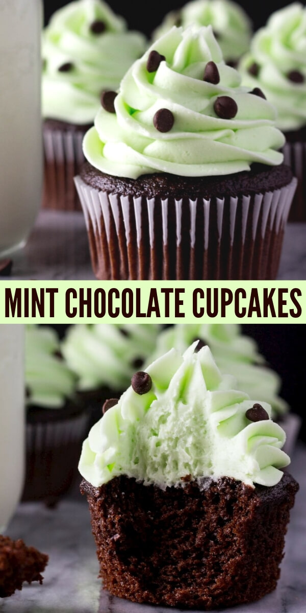 Mint Chocolate Cupcakes - Just so Tasty