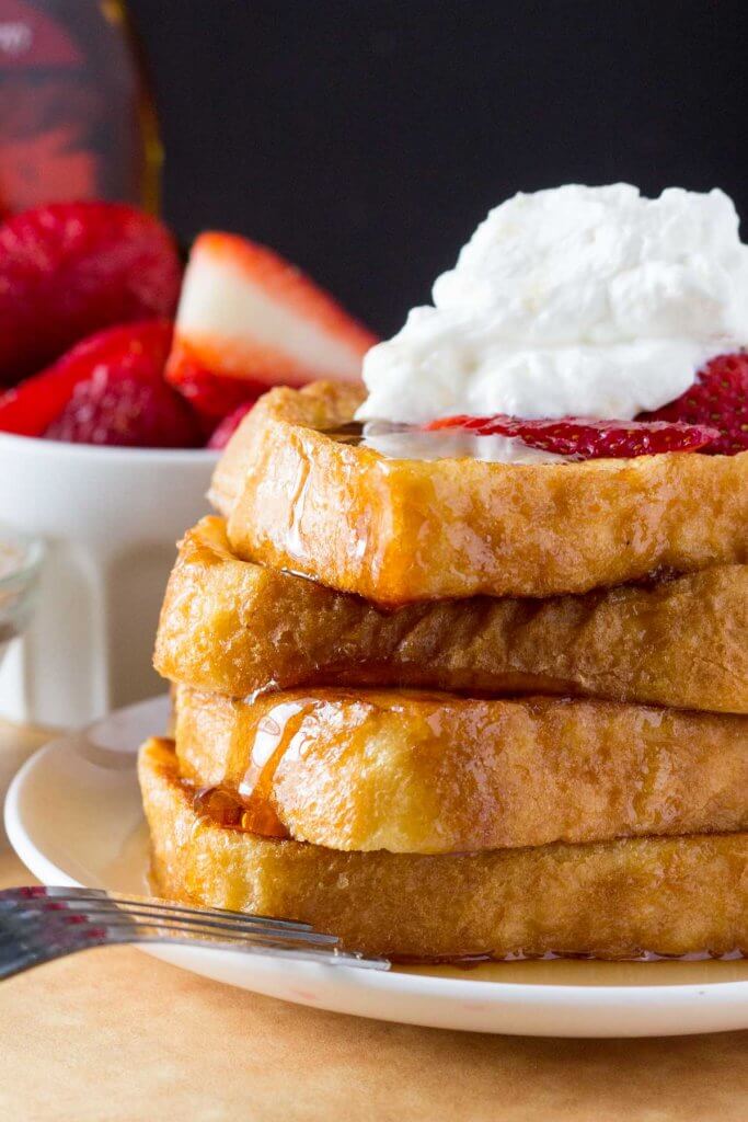 The best french toast recipe for fluffy, buttery french toast with golden edges. 
