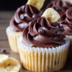 Super flavorful, perfectly moist Banana Chocolate Chip Cupcakes with Chocolate Buttercream. If you love banana bread and chocolate - these are for you!