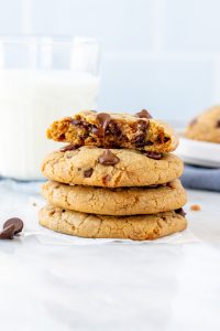 Toffee Brown Butter Chocolate Chip Cookies - Just so Tasty