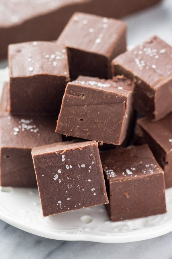 This easy fudge recipe makes smooth, creamy, delicious chocolate fudge every time. It only uses 3 ingredients and you can make it in the microwave or on the stove.