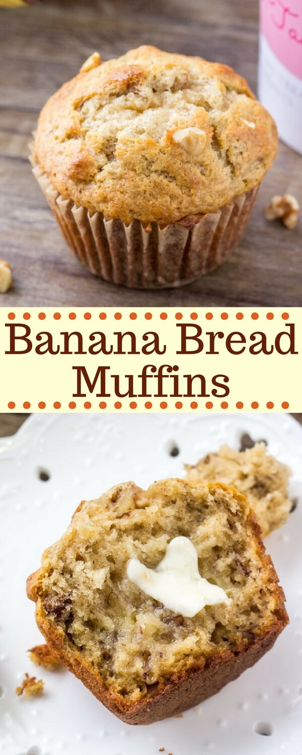 Banana Bread Muffins - Just so Tasty