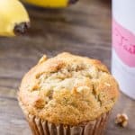 Banana bread muffins are moist, fluffy and filled with big banana flavor. It's an easy, no mixer recipe that makes perfect banana muffins every time.