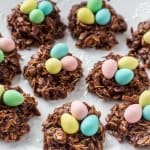 Easter Nest Cookies - easy no bake treats made with mini eggs.