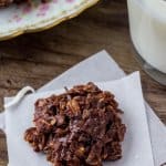 Haystack cookies - soft, chewy no bake chocolate oatmeal cookies.