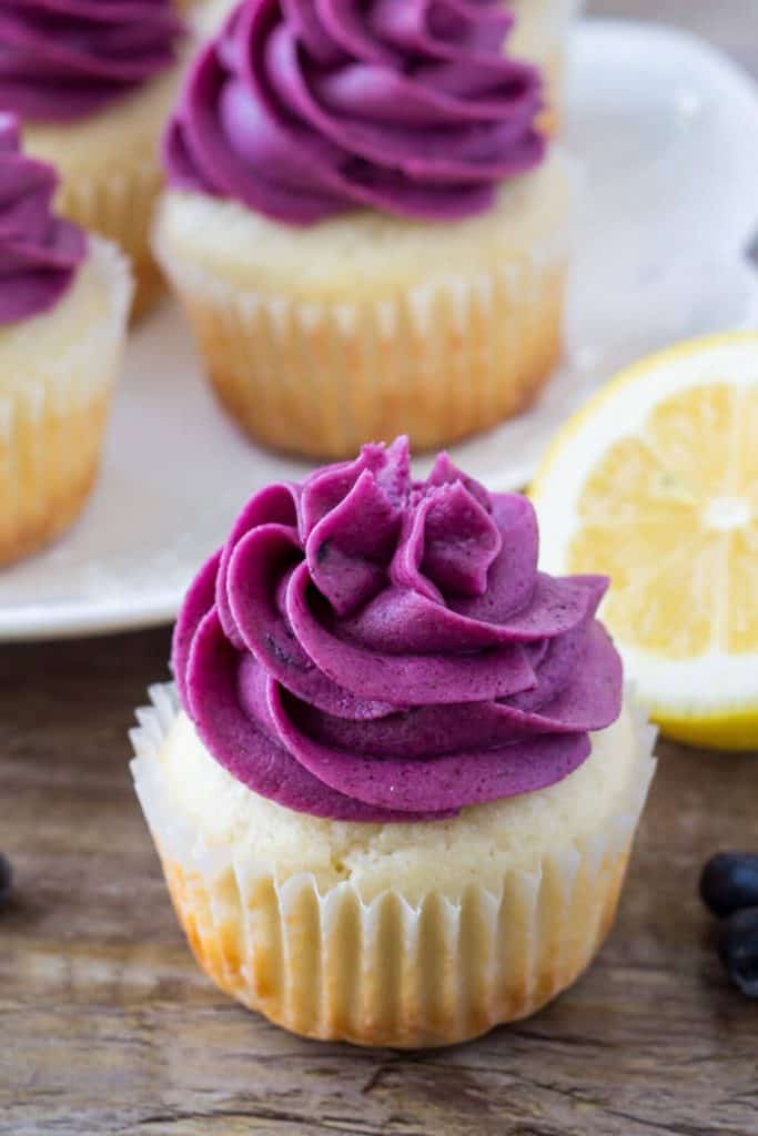 Tart lemon and juicy blueberries are the perfect combo. Turn them into something extra special with these lemon blueberry cupcakes. 