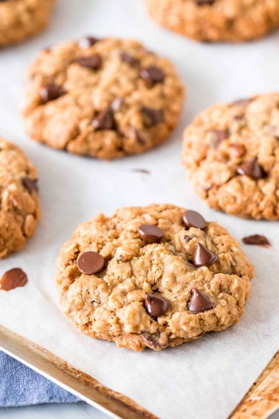 Soft and Chewy Oatmeal Chocolate Chip Cookies - Just so Tasty