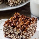 Puffed wheat squares are a classic, easy treat that always reminds me of childhood. They're chewy, gooey, full of chocolate, and you can whip up a batch of these no bake treats in no time.