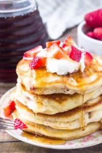 Strawberry Pancakes - Just so Tasty