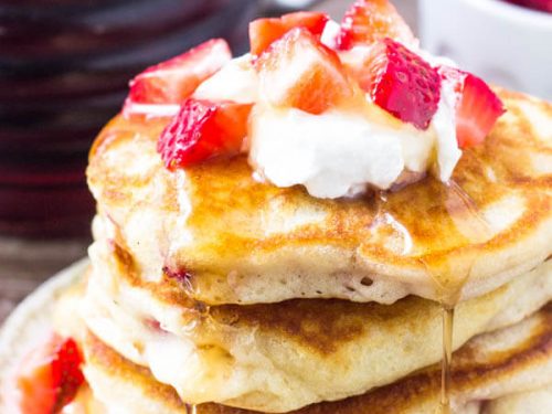 Strawberry Pancakes - Just so Tasty