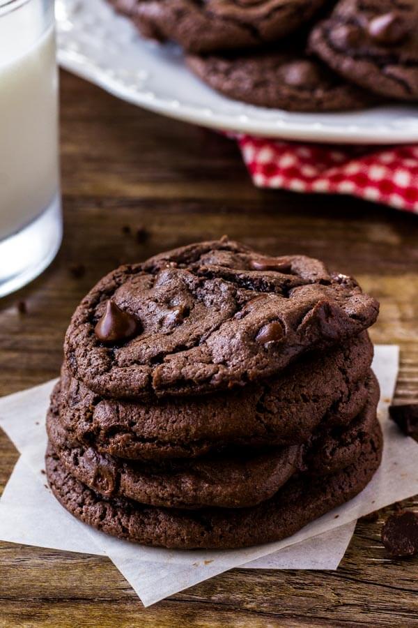 Chocolate Cake Mix Cookies are soft and chewy with a delicious chocolate flavor