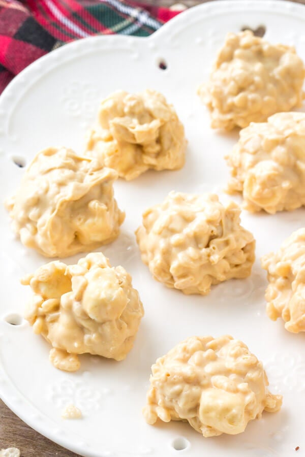 Avalanche Cookies are chewy, crispy & filled with white chocolate and peanut butter. 