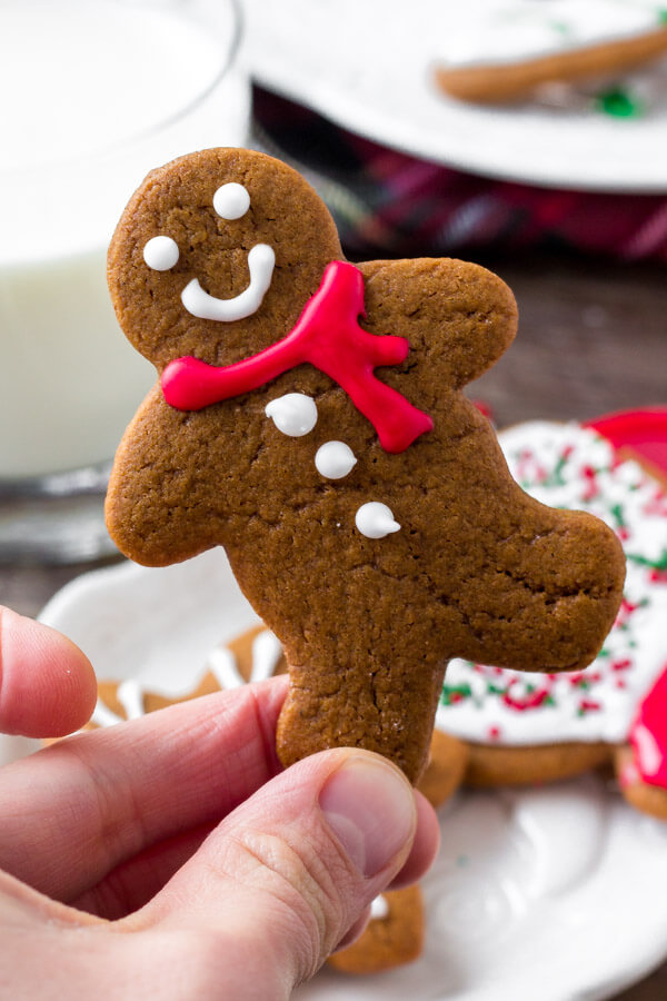 Soft gingerbread cookie recipe. These gingerbread men can be decorated with royal icing or buttercream icing. 