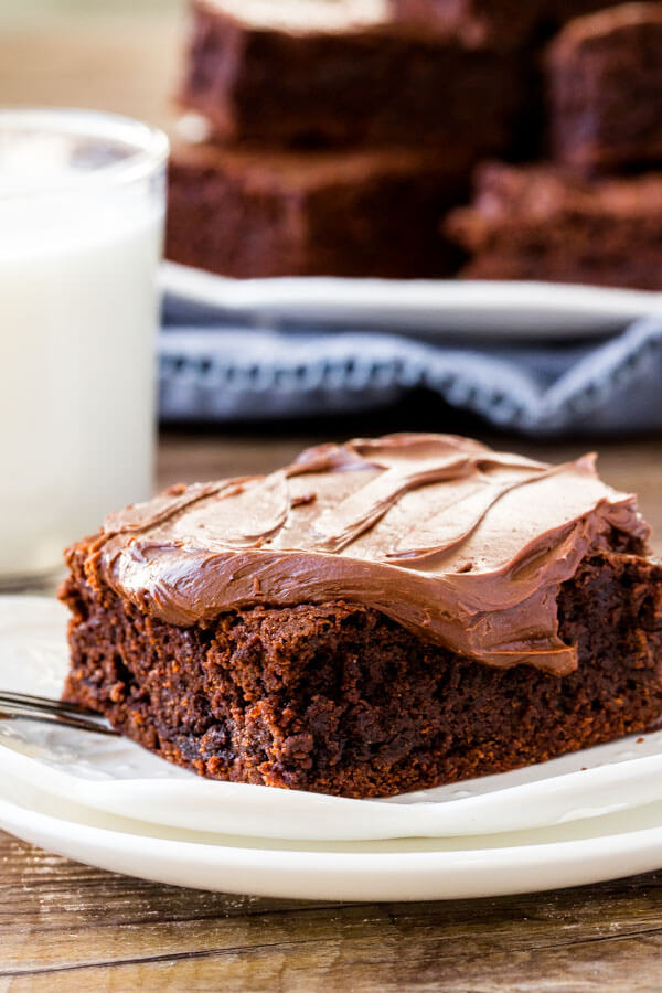 Homemade brownies that are chewy, fudgy & perfectly chocolate-y. Made from scratch.
