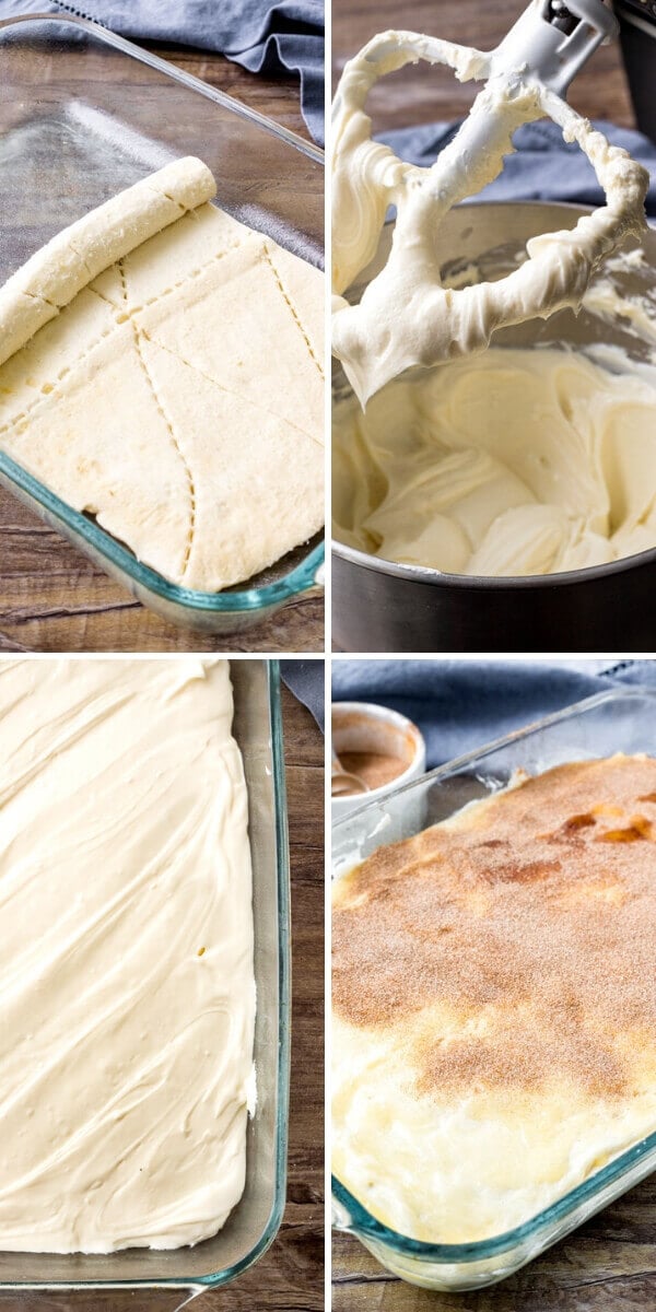 How to make sopaapilla cheesecake bars - step by step photos