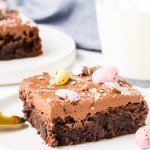 Fudgy brownies, creamy chocolate frosting & delicious Easter candies - what's not to love about these Mini Egg Brownies? These incredible brownies are the perfect Easter treat.