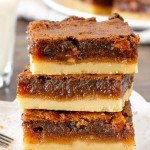 Stack of 3 butter tart squares