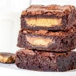Peanut Butter Cup Brownies - Stuffed with Reese's