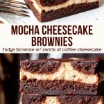 Fudge brownie swirled with creamy coffee cheesecake - these mocha cheesecake brownies are incredibly decadent. They're a grown up brownie dessert that's easier than making cheesecake and perfect for anyone who loves a brownie that's extra fudgy, not too sweet and super rich.