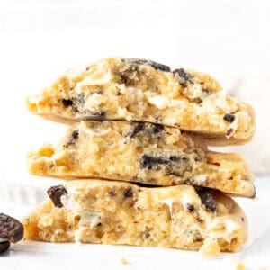 stack of Oreo chocolate chip cookies