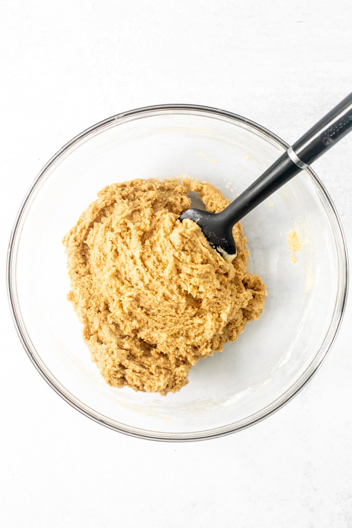 Bowl of peanut butter graham cookie dough