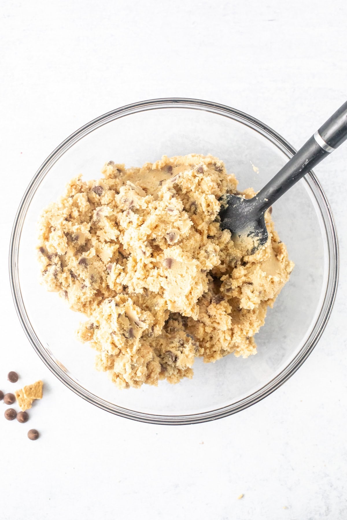 Bowl of S'mores cookie dough