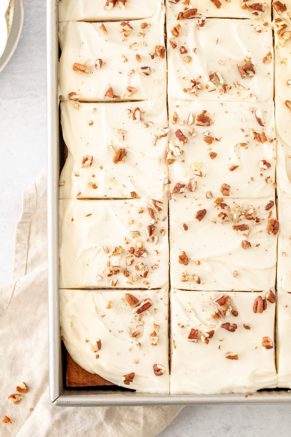 9x13 inch maple cake with maple cream cheese frosting